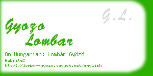 gyozo lombar business card